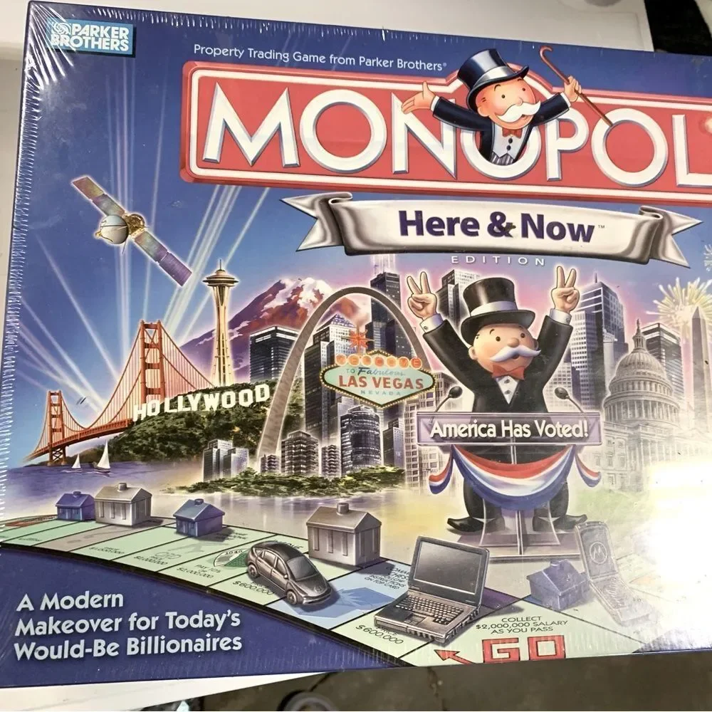 NWT Monopoly Here & Now Edition Board Game Sealed Parker Brothers 2006